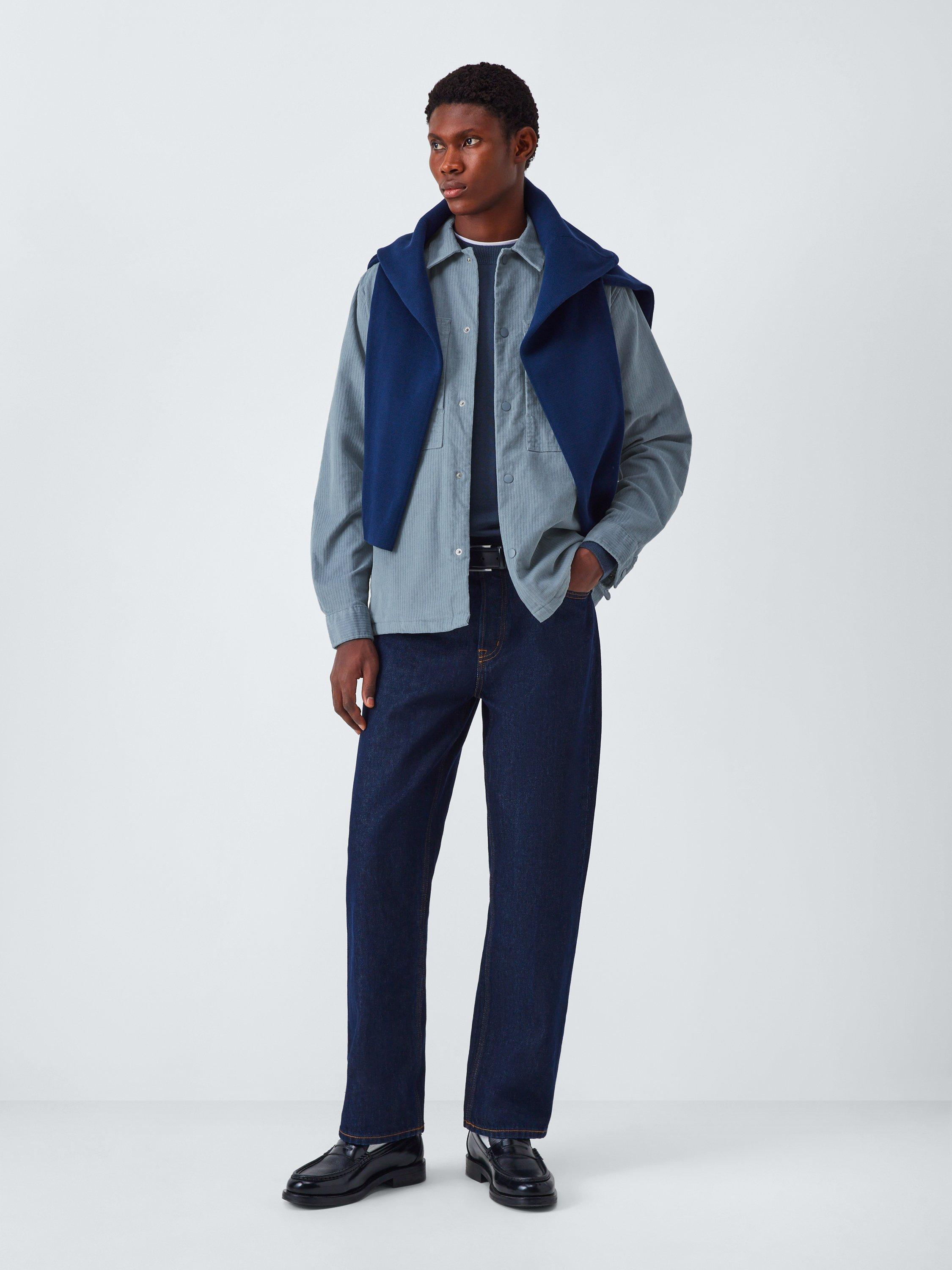 Product image 3 of 6, which shows Kin Corduroy Overshirt, Tradewinds, S