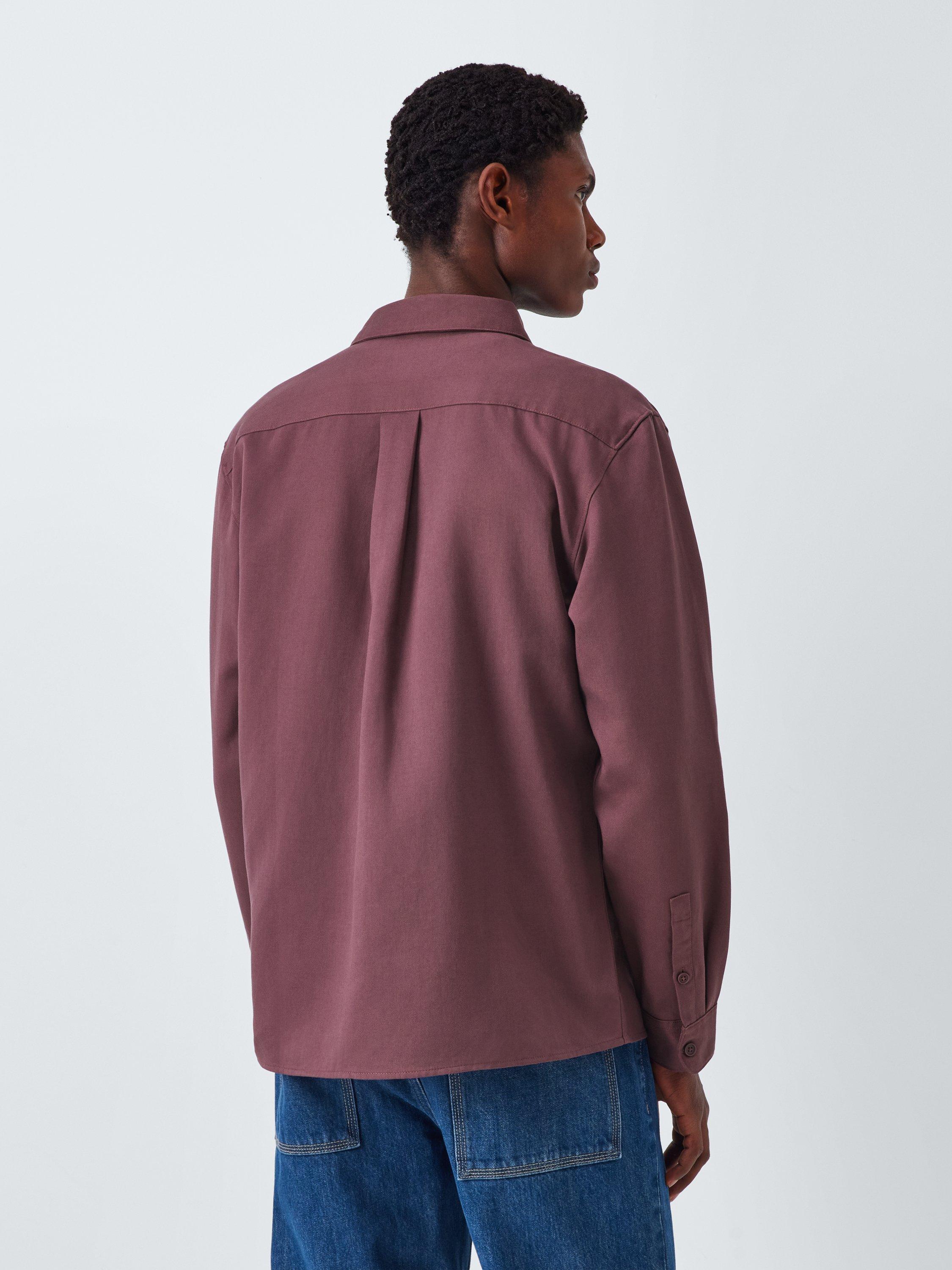 Product image 2 of 6, which shows Kin Double Weave Shirt, Catawba Grape, S