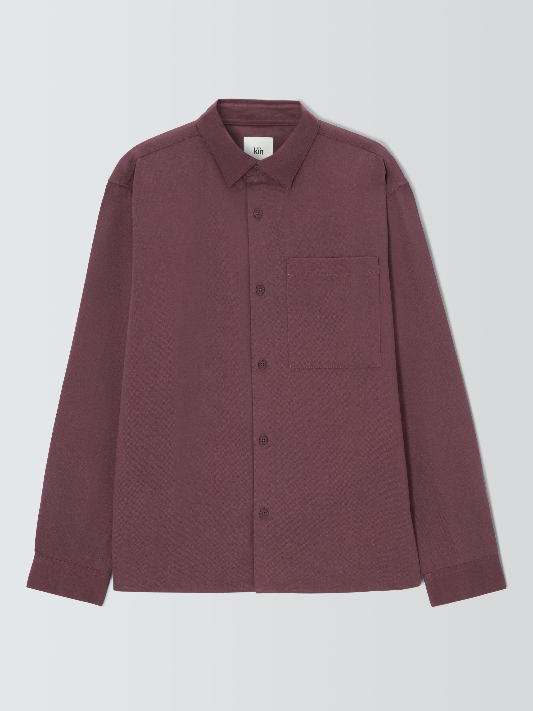 Product image 4 of 6, which shows Kin Double Weave Shirt, Catawba Grape, S