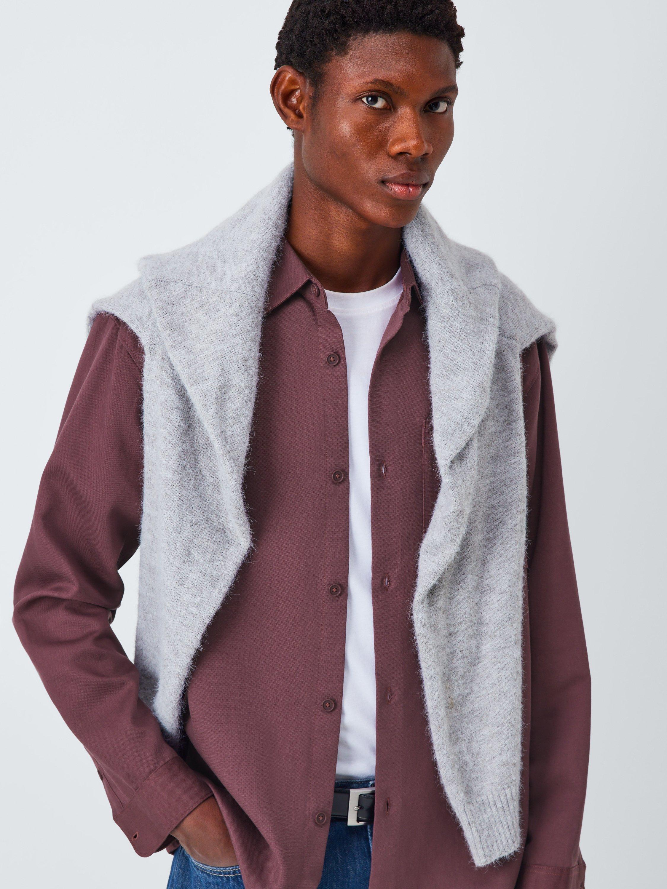 Product image 5 of 6, which shows Kin Double Weave Shirt, Catawba Grape, S