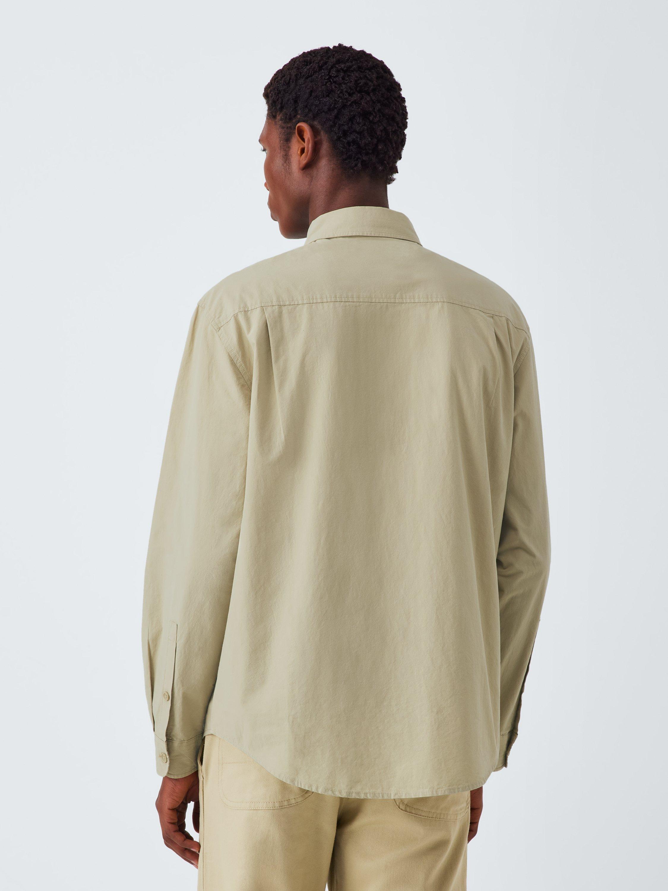 Product image 2 of 6, which shows Kin Washed Cotton Poplin Shirt, Eucalyptus, S