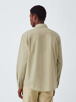 Kin Washed Cotton Poplin Shirt - view 2, Eucalyptus