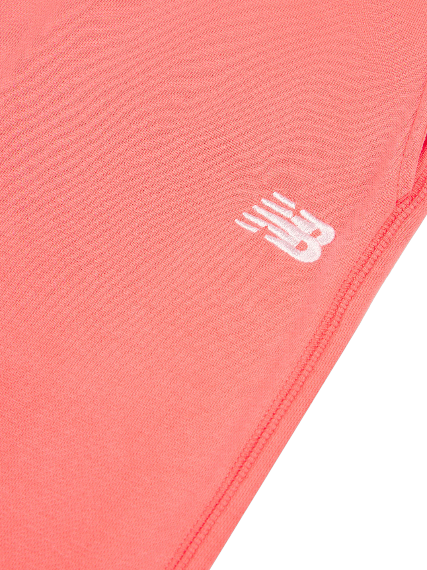 Product image 8 of 8, which shows New Balance Kids' French Terry Small Logo Jogging Bottoms, Drift Red, 7-8 years