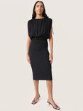 Soaked In Luxury Hanadi Slim Fit Midi Dress, Black