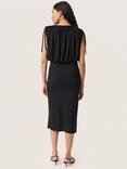 Soaked In Luxury Hanadi Slim Fit Midi Dress, Black