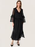Soaked In Luxury Jatessan Frilled Dress, Black