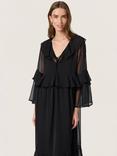 Soaked In Luxury Jatessan Frilled Dress, Black