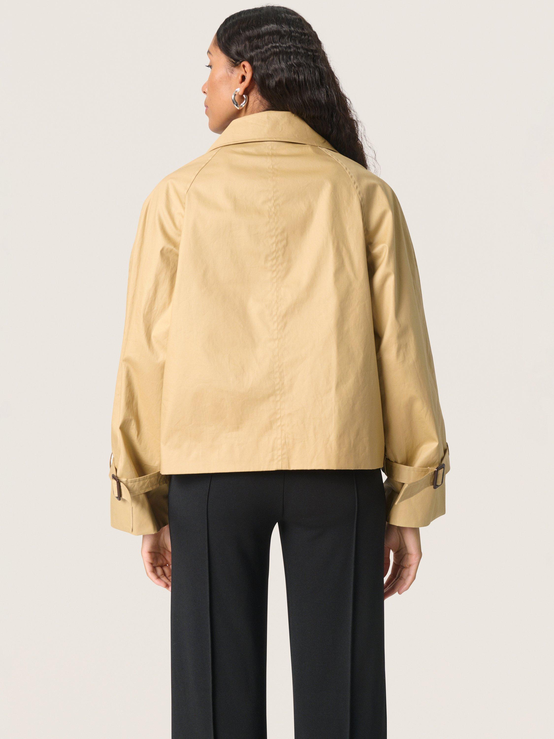 Product image 2 of 6, which shows Soaked In Luxury Favne Trench Jacket, Beige, S