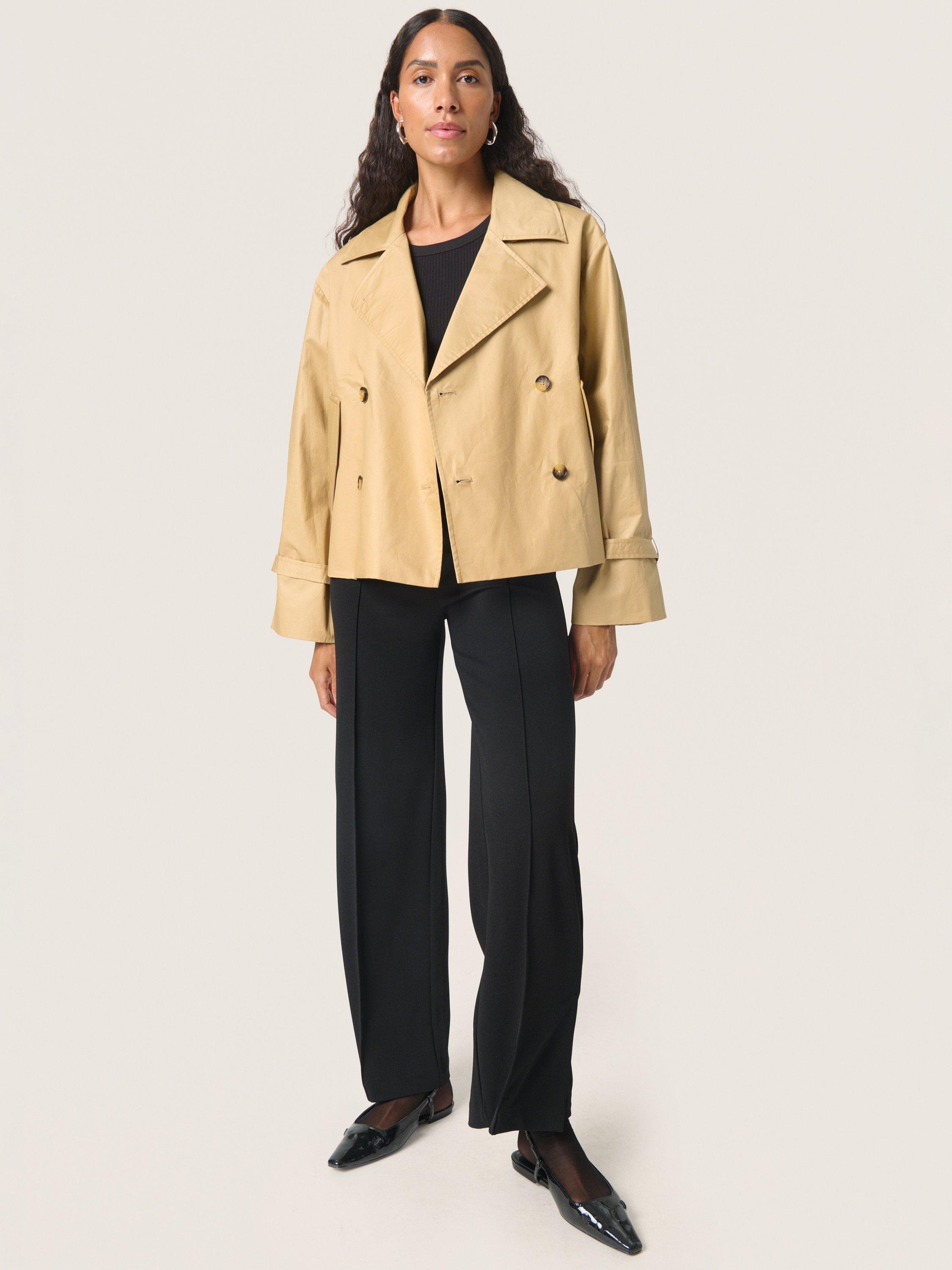 Product image 3 of 6, which shows Soaked In Luxury Favne Trench Jacket, Beige, S