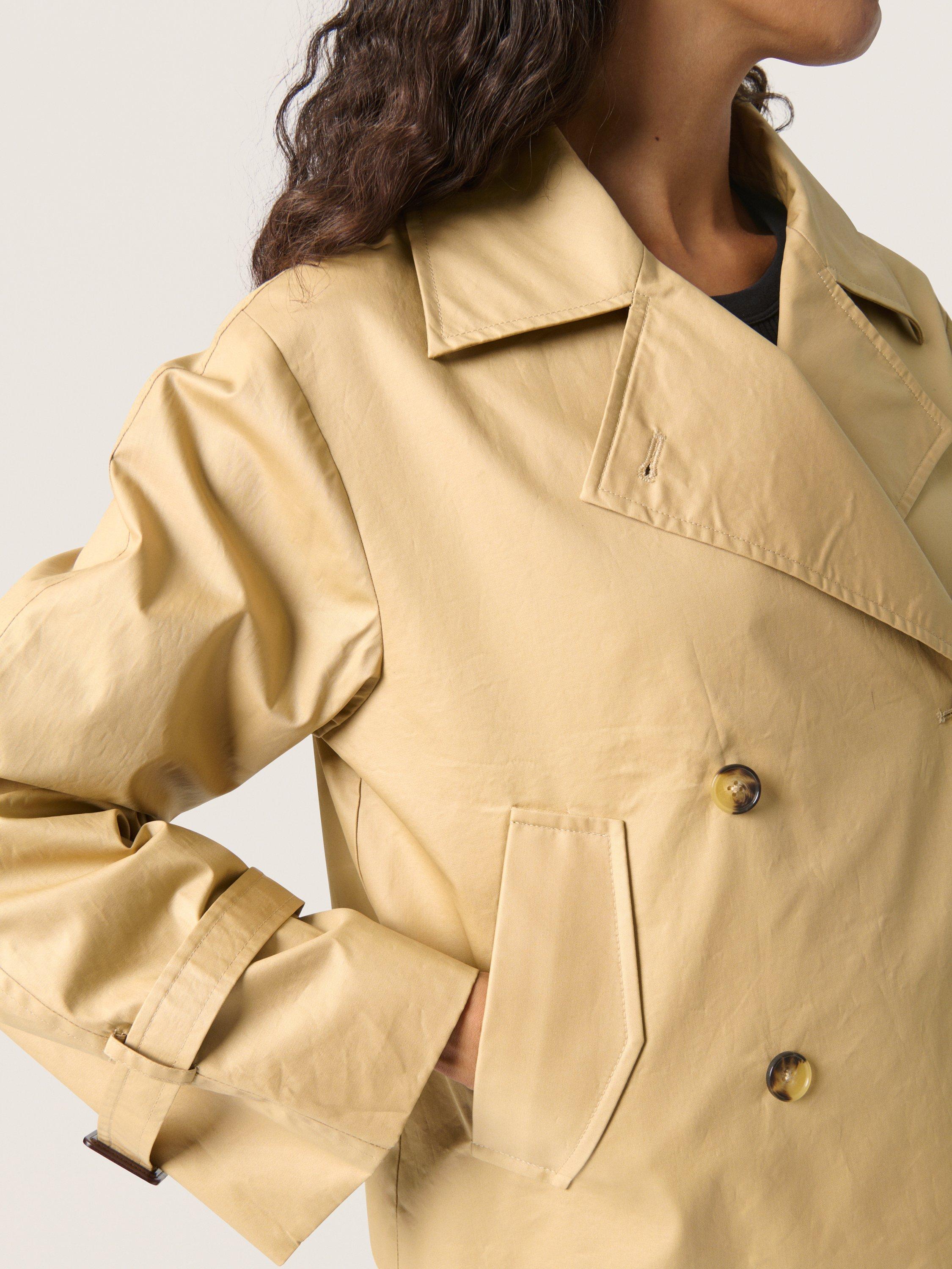 Product image 4 of 6, which shows Soaked In Luxury Favne Trench Jacket, Beige, S