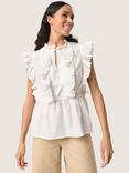 Soaked In Luxury Casaya Ruffle Top, White