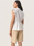 Soaked In Luxury Casaya Ruffle Top, White