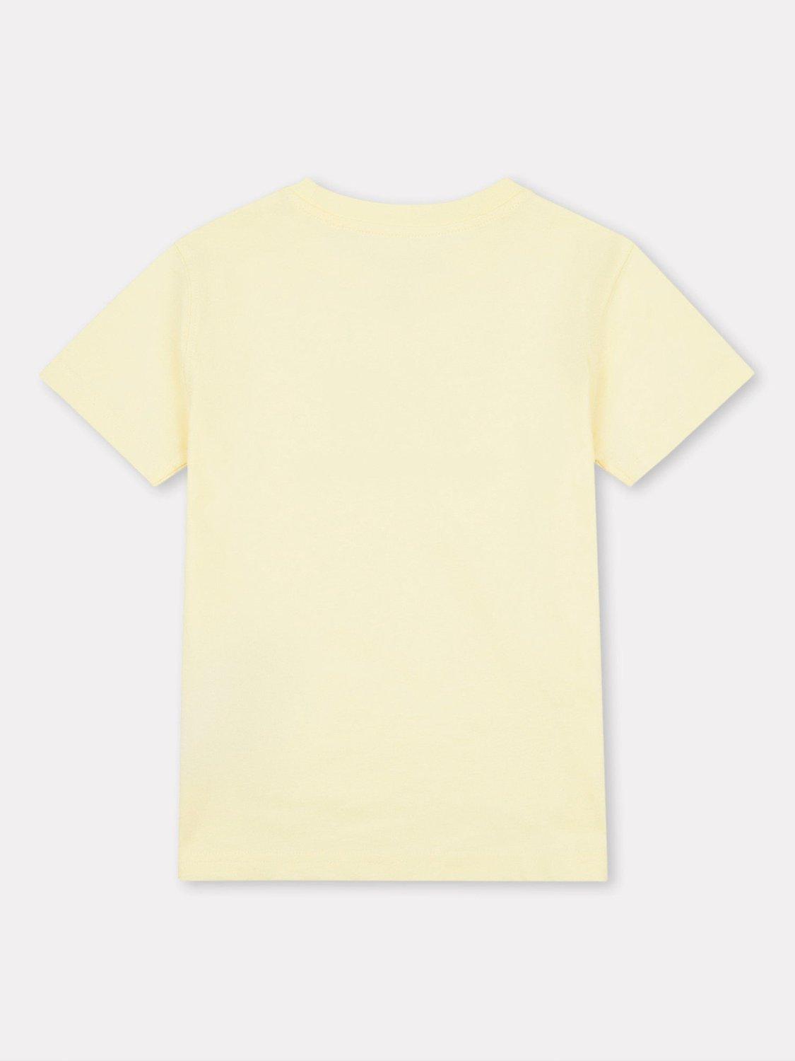 Product image 2 of 3, which shows New Balance Kids' Jersey Stacked Logo T-Shirt, Parchment, 7-8 years