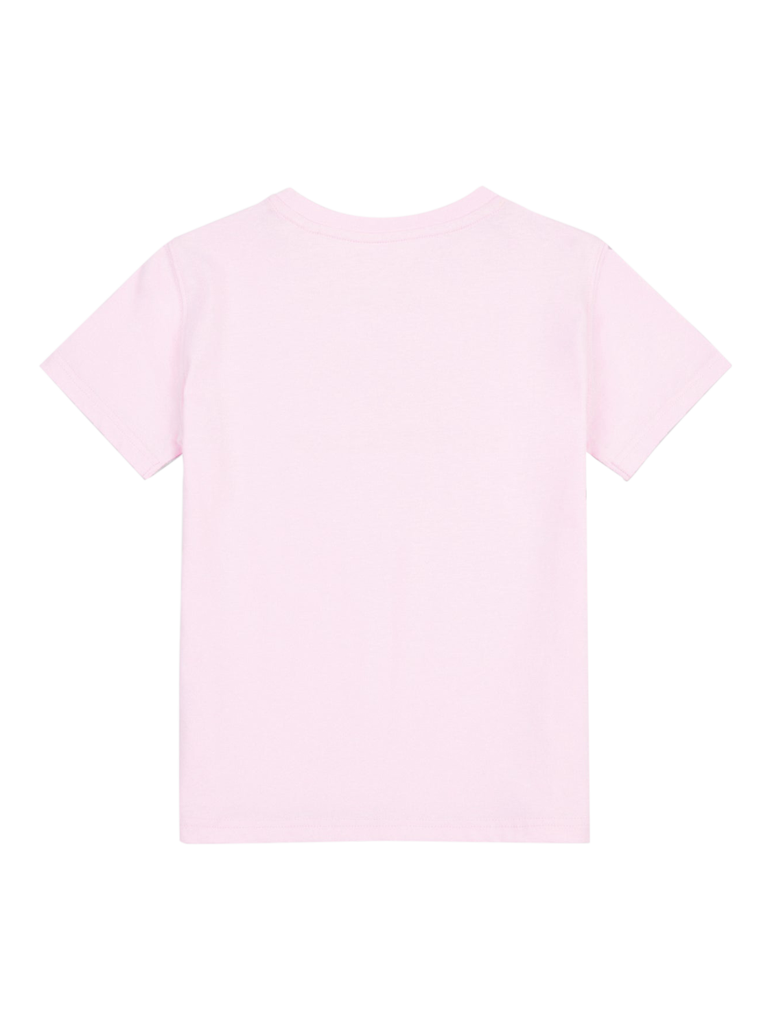 Product image 7 of 8, which shows New Balance Kids' Stacked Logo T-Shirt, Light Raspberry, 7-8 years