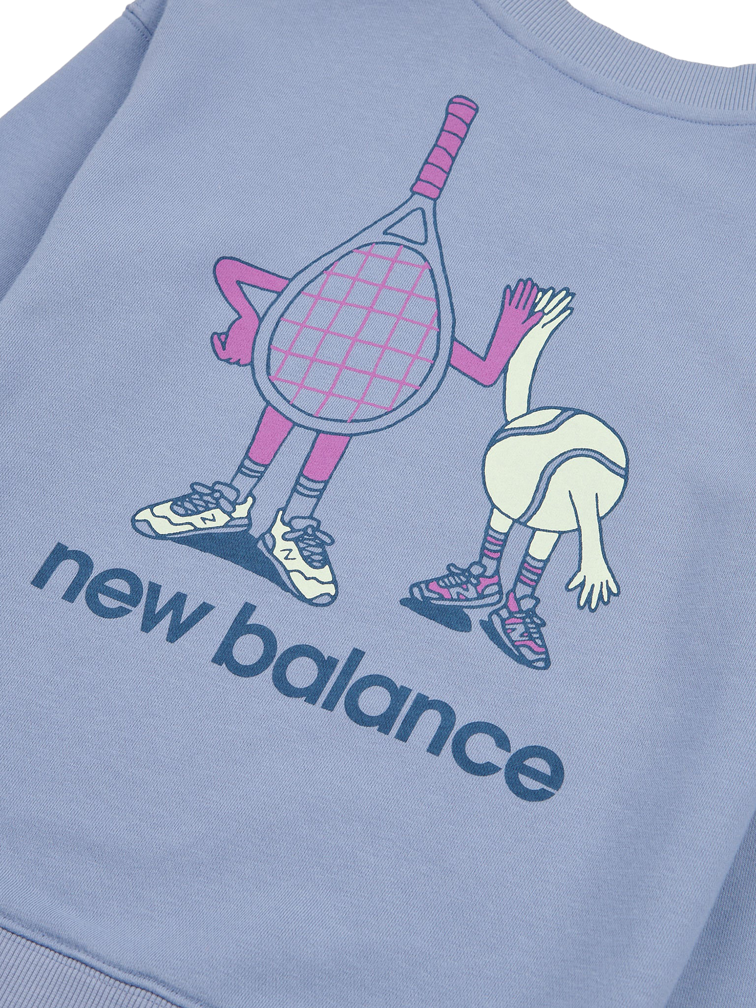 Product image 11 of 11, which shows New Balance Kids' Tennis Graphic Sweatshirt, Dusk Shower, 7-8 years