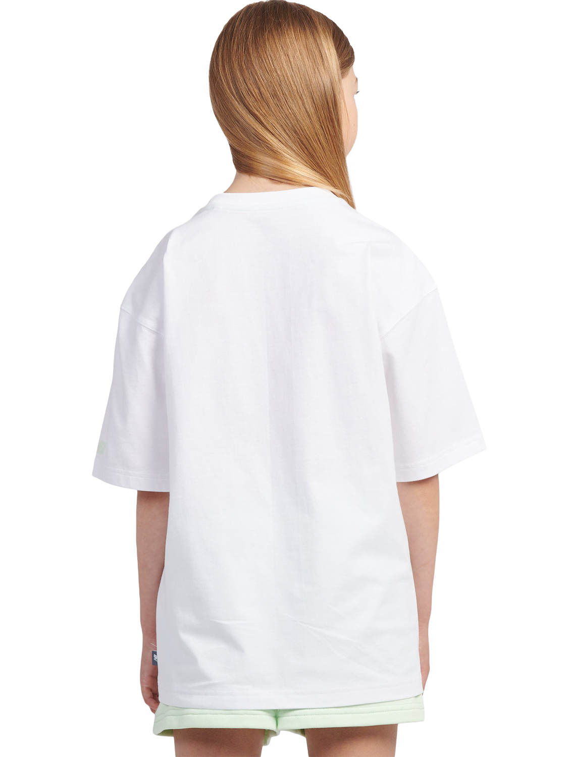 Product image 4 of 10, which shows New Balance Kids' Tennis Outfit T-Shirt, Bright White, 7-8 years