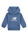 New Balance Kids' Stacked Logo Hoodie, Vintage Indigo