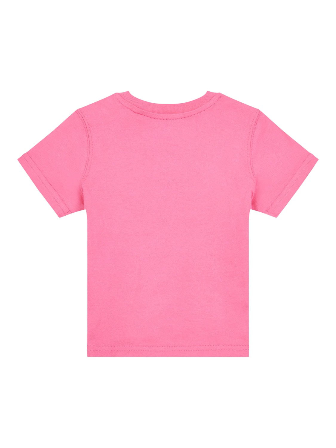 Product image 2 of 3, which shows New Balance Kids' Stacked Logo Crew Neck T-Shirt, Dragon Berry, 12 months