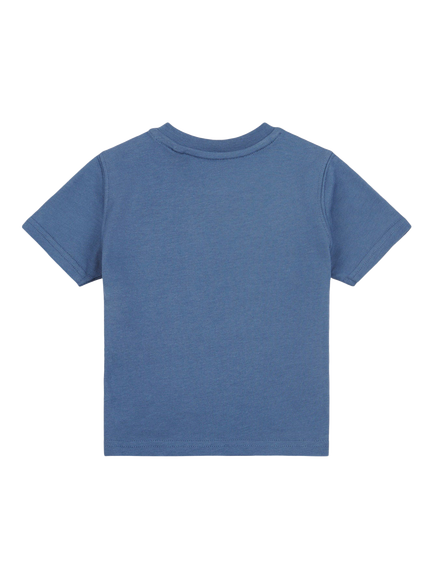New Balance Kids' Cotton Stack Logo T-Shirt, Vintage Indigo - view 2, Vintage Indigo
