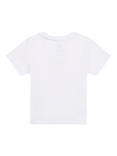 New Balance Kids' Stacked Logo Crew Neck T-Shirt, Bright White