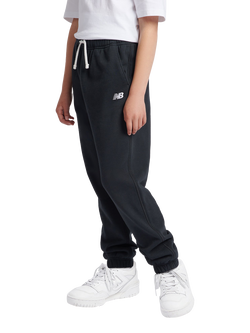 New Balance Kids' French Terry Small Logo Jogging Bottoms - view 2, Caviar