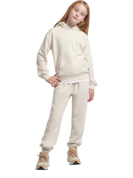 New Balance Kids' French Terry Small Logo Hoodie - view 2, Linen