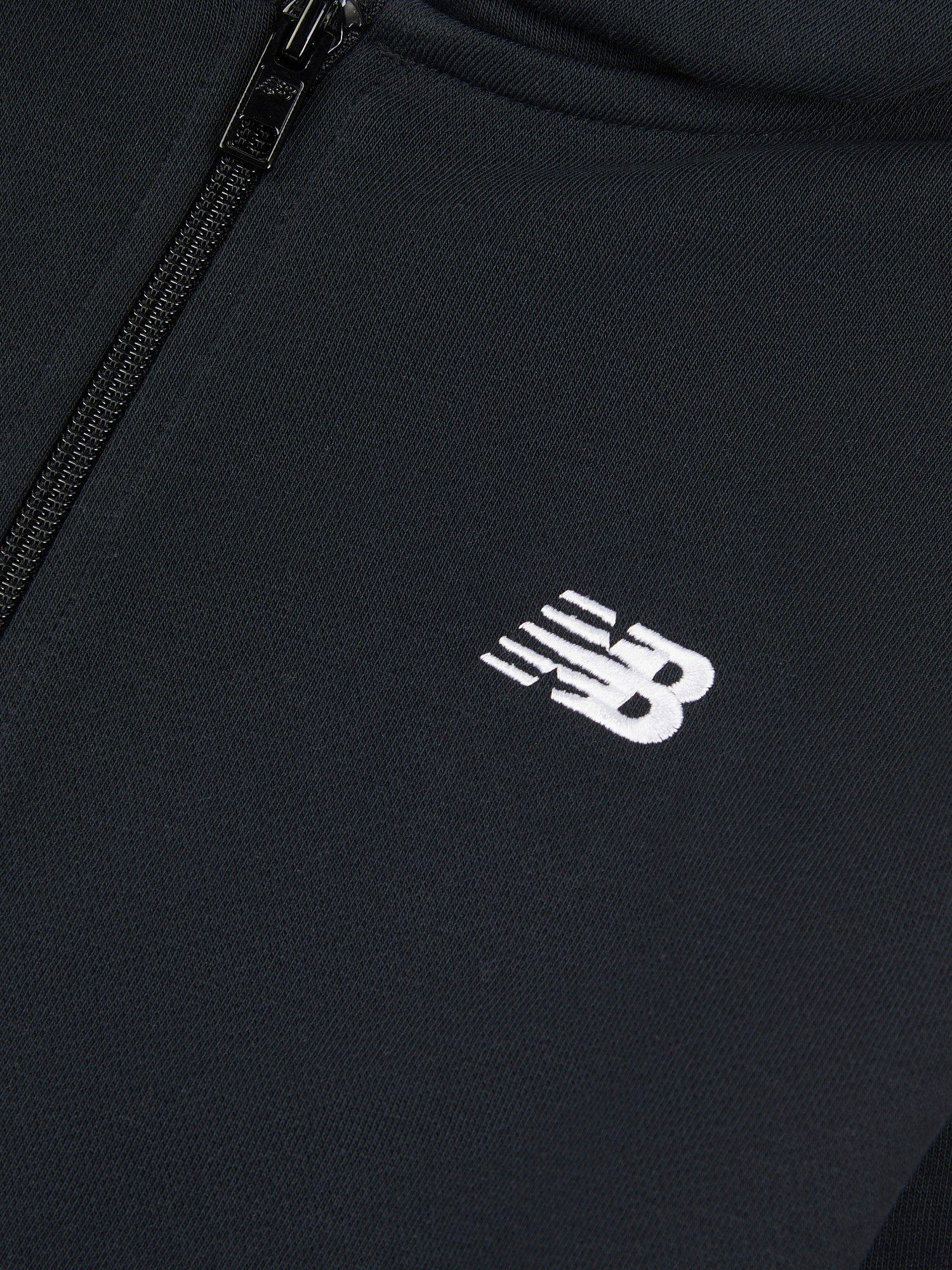 Product image 3 of 3, which shows New Balance Kids' Small Logo Hoodie, Caviar, 7-8 years