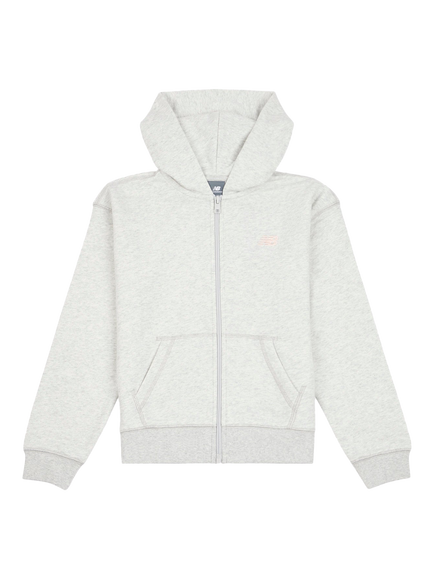 New Balance Kids' Small Logo Hoodie, Ash Heather