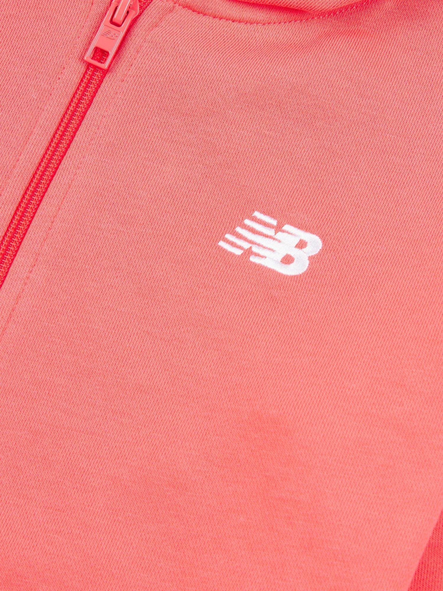 Product image 3 of 3, which shows New Balance Kids' Small Logo Zip-Up Hoodie, Drift Red, 7-8 years