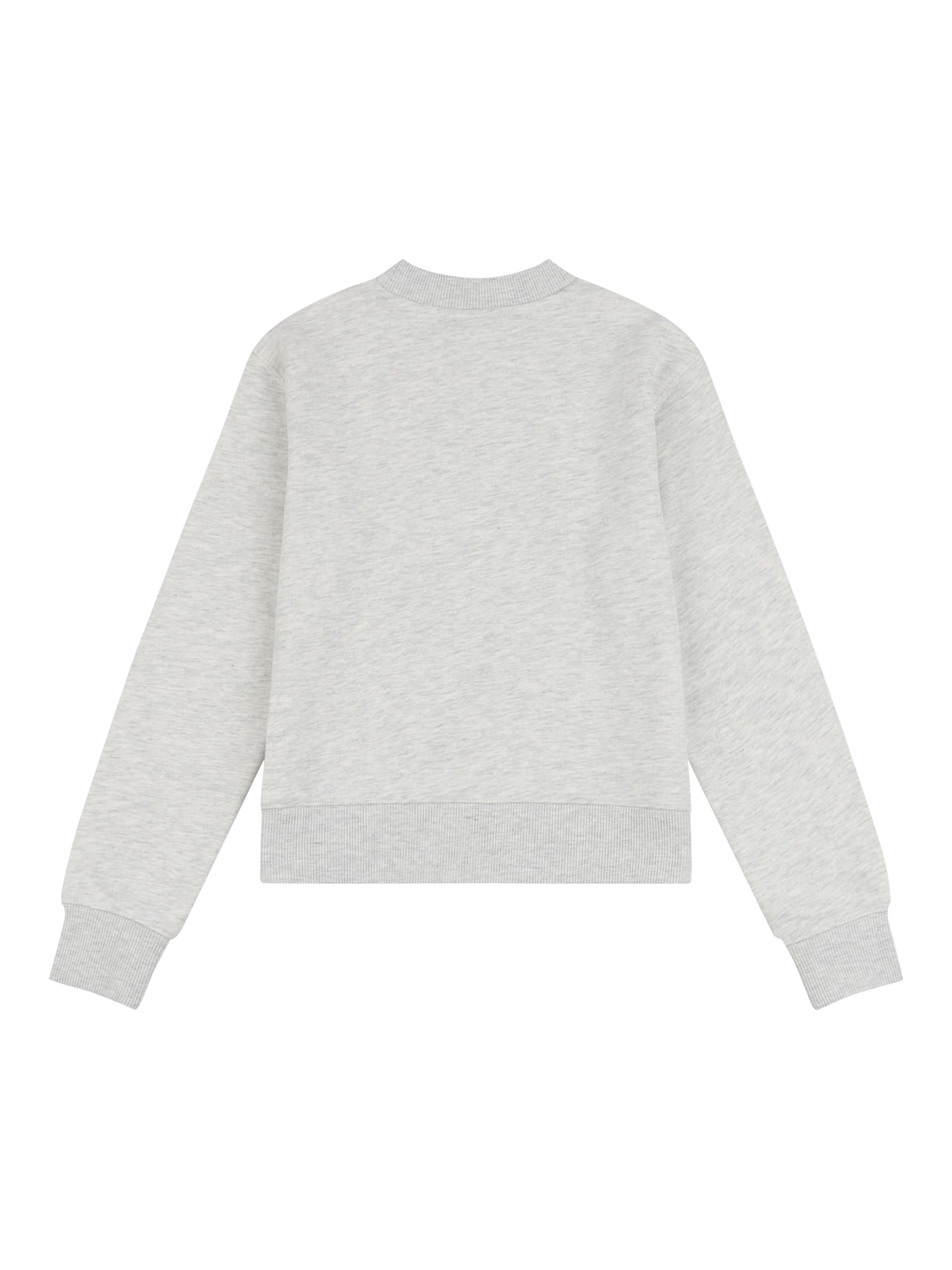 Product image 7 of 8, which shows New Balance Kids' French Terry Stacked Logo Crew Sweatshirt, Ash Heather, 3-4 years