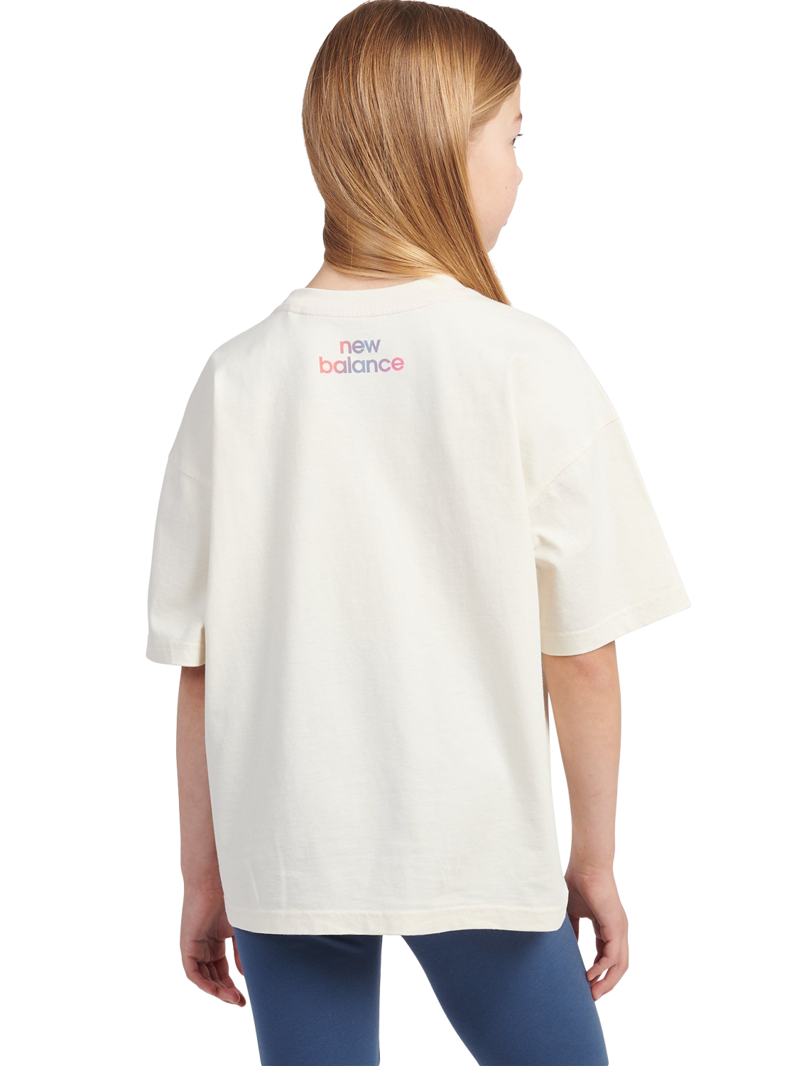 Product image 3 of 11, which shows New Balance Kids' Gradient Graphic T-Shirt, Linen, 7-8 years