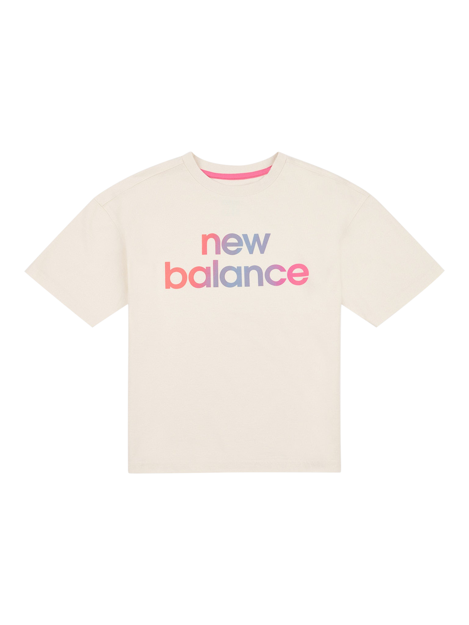 Product image 8 of 11, which shows New Balance Kids' Gradient Graphic T-Shirt, Linen, 7-8 years