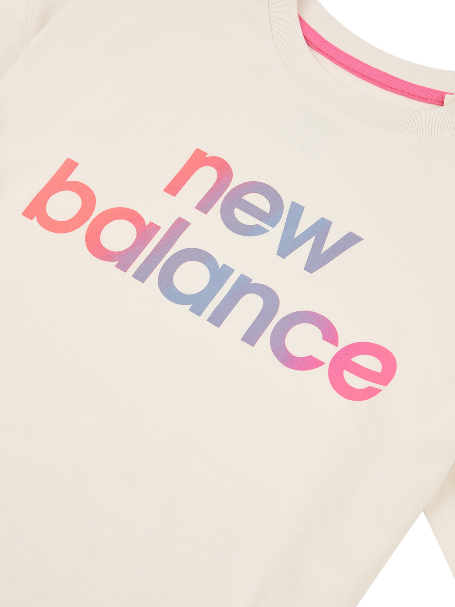 Product image 10 of 11, which shows New Balance Kids' Gradient Graphic T-Shirt, Linen, 7-8 years