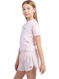 New Balance Kids' Harmony Fitted T-Shirt, Light Raspberry