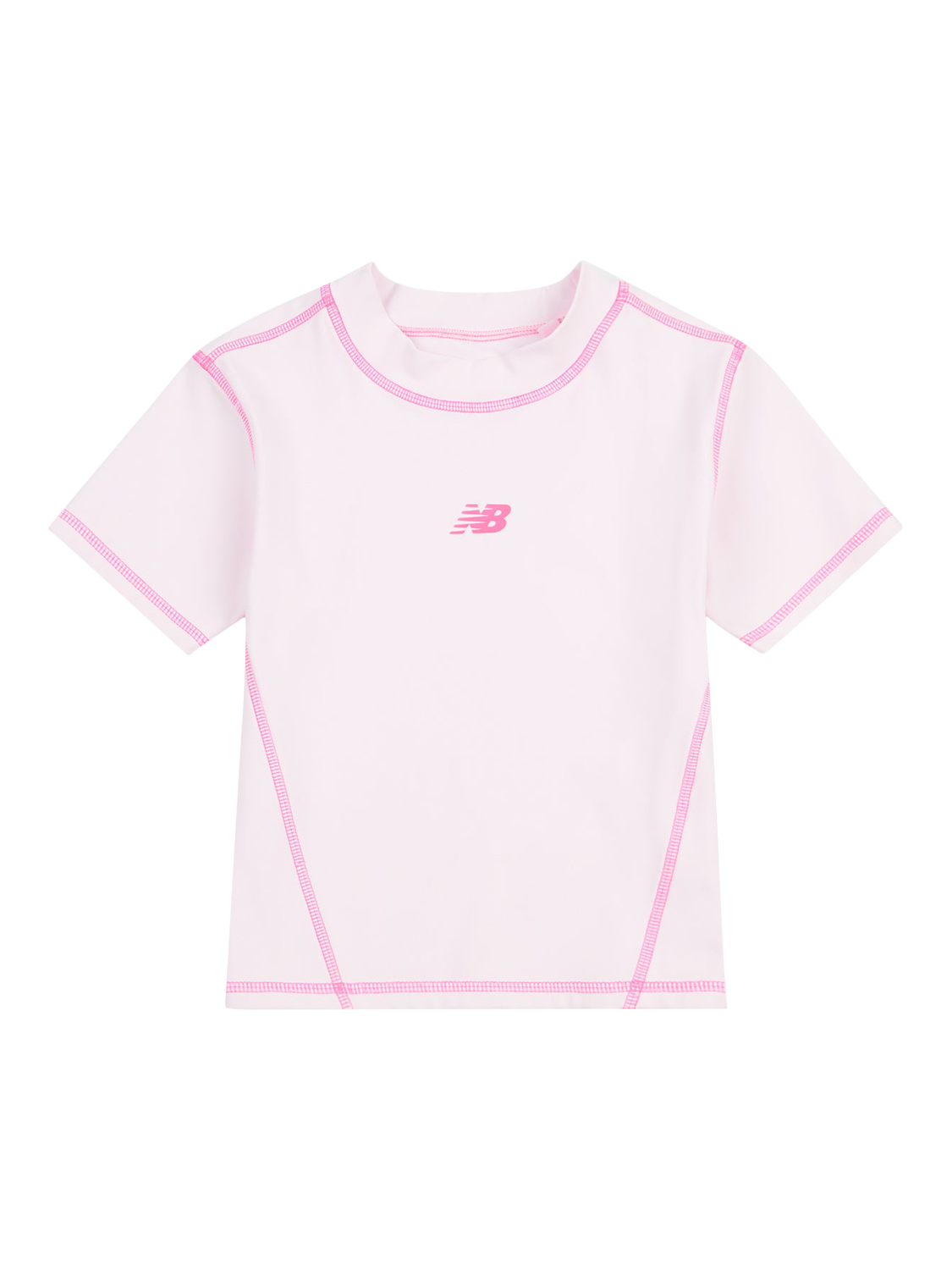 Product image 6 of 8, which shows New Balance Kids' Harmony Fitted T-Shirt, Light Raspberry, 7-8 years