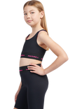 New Balance Kids' Racerback Sports Bra, Caviar
