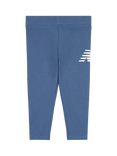 New Balance Kids' Graphic Leggings, Vintage Indigo