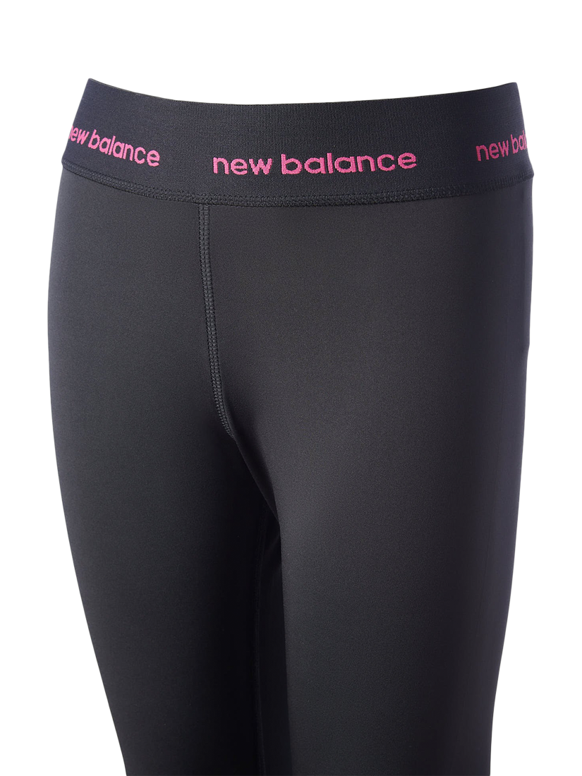 Product image 4 of 4, which shows New Balance Kids' Harmony High Rise Sport Leggings, Caviar, 7-8 years