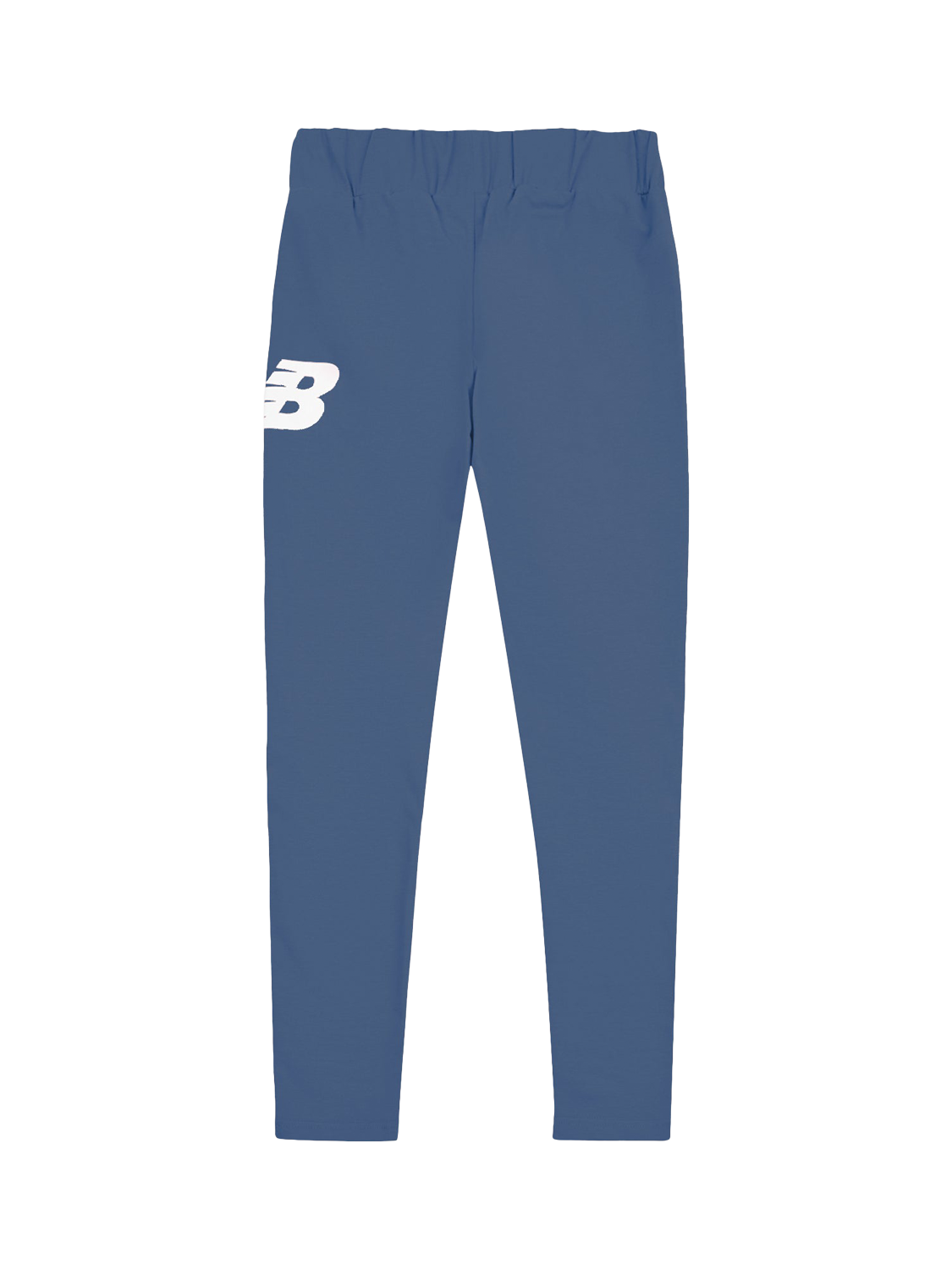 Product image 7 of 8, which shows New Balance Kids' Stacked Logo Leggings, Vintage Indigo, 7-8 years
