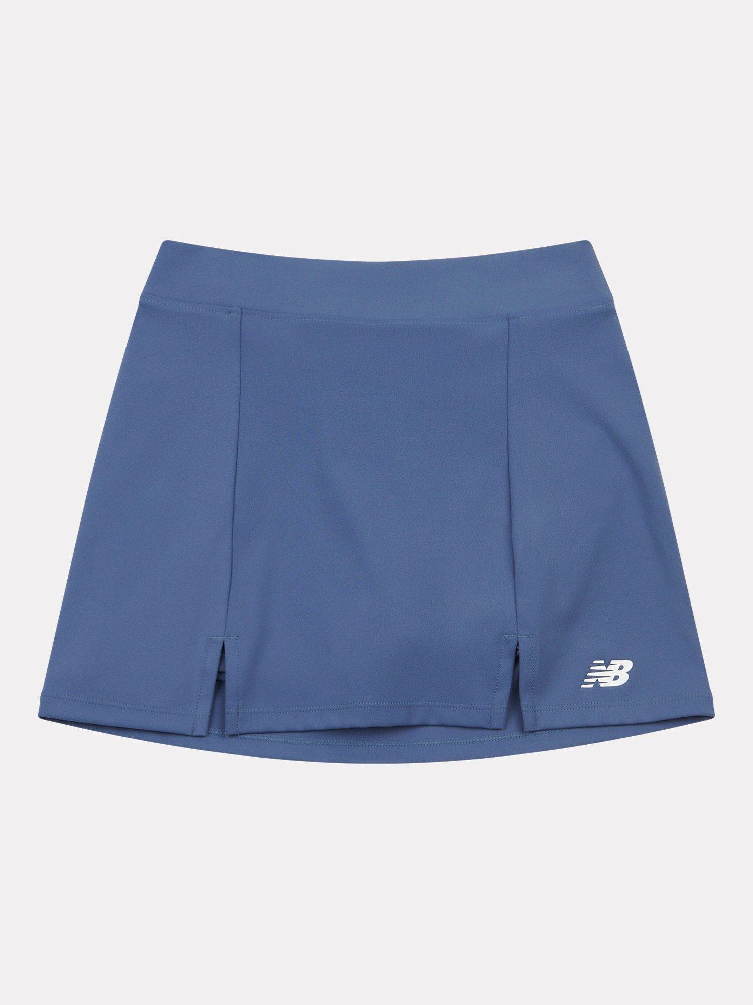 Product image 2 of 4, which shows New Balance Kids' Performance Skirt, Vintage Indigo, 7-8 years
