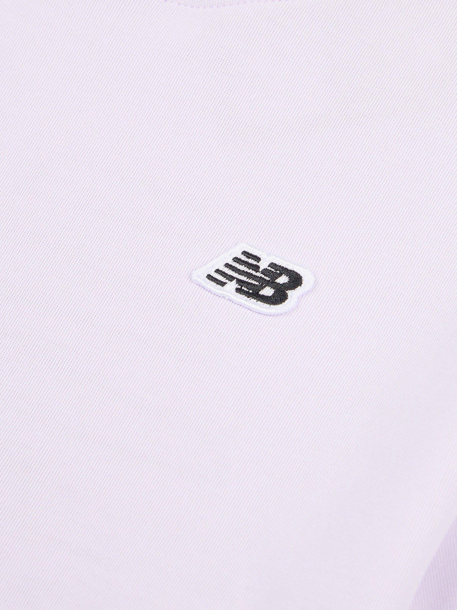 Product image 9 of 10, which shows New Balance Kids' T23 Cross Neck T-Shirt, Bright Lavender, 7-8 years