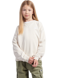 New Balance Kids' French Terry Small Logo Long Sleeve Crew Neck Sweatshirt