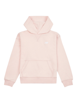 New Balance Kids' Small Logo Hoodie, Pink Haze