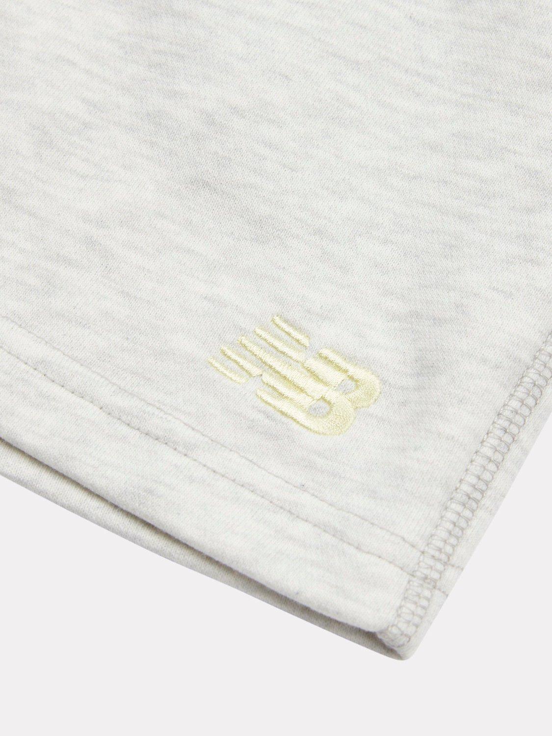 Product image 5 of 5, which shows New Balance Kids' Cotton T-Shirt and Shorts Set, Parchment, 7-8 years