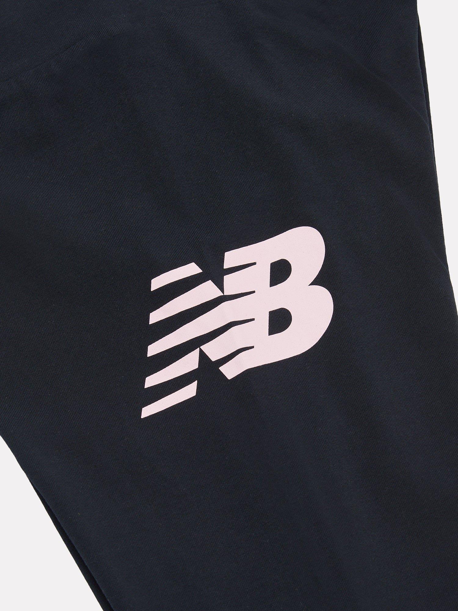 Product image 5 of 5, which shows New Balance Kids' Floral Shoe Graphic Tee and Leggings, Bright White, 7-8 years