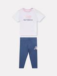 New Balance Kids' Jersey T-Shirt and Leggings Set, Vintage Indigo