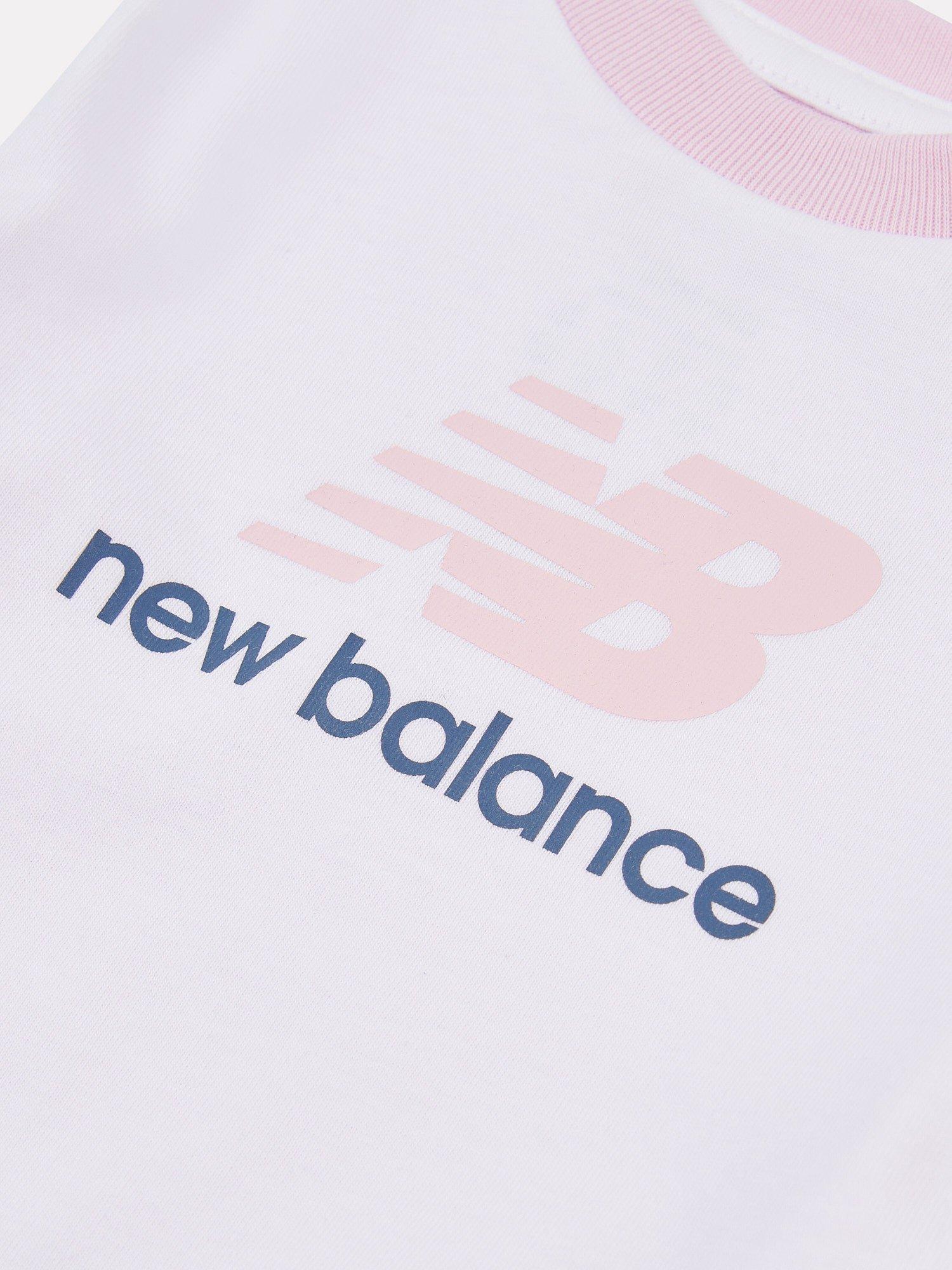 Product image 4 of 5, which shows New Balance Kids' Jersey T-Shirt and Leggings Set, Vintage Indigo, 12 months