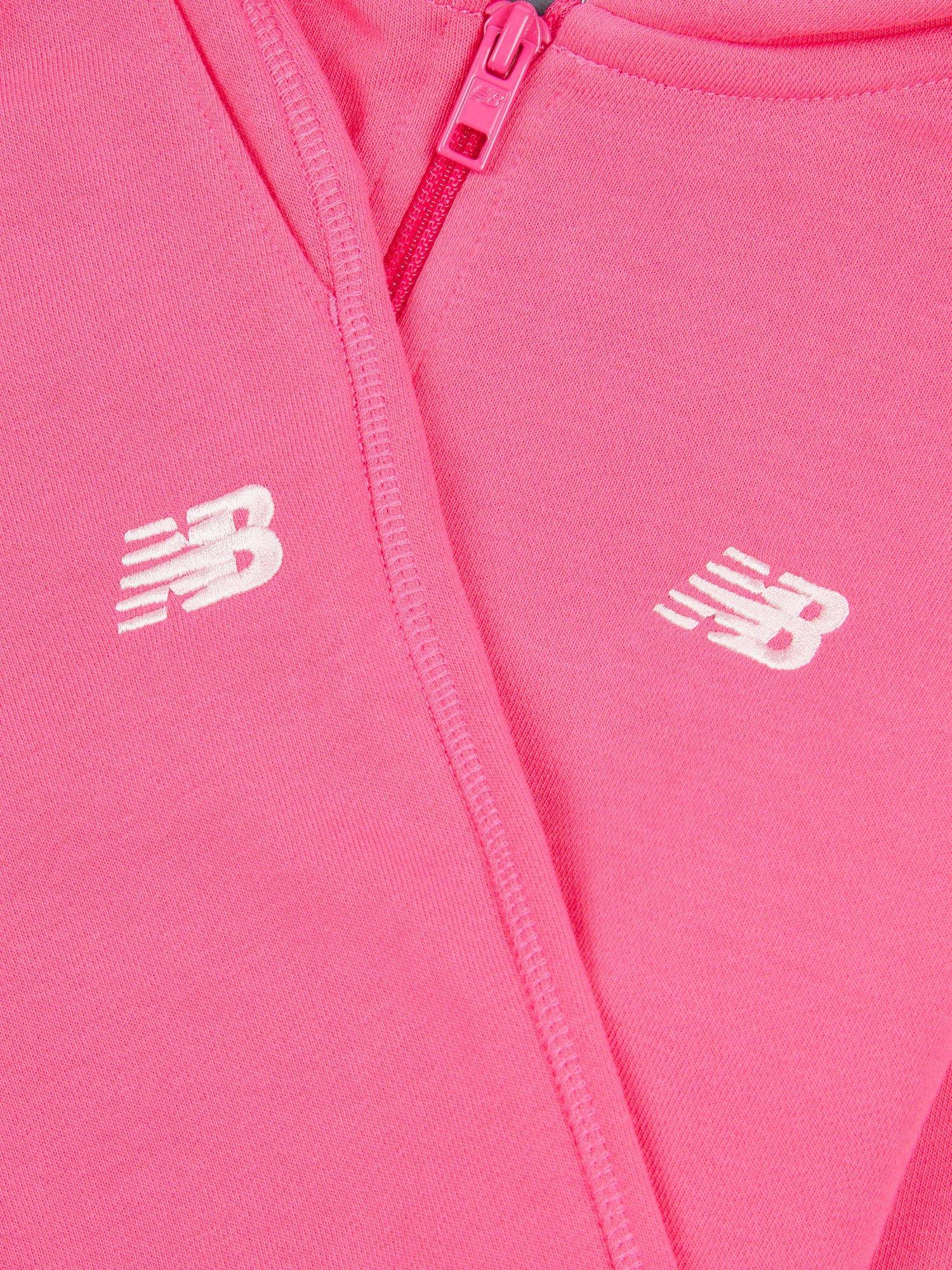 Product image 3 of 5, which shows New Balance Kids' Zip-Up Hoodie & Joggers Set , Dragon Berry, 7-8 years