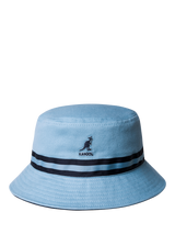 Kangol Cotton Stripe Bucket Hat, Light Blue