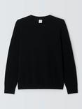 John Lewis Merino Wool Crew Neck Jumper, Black